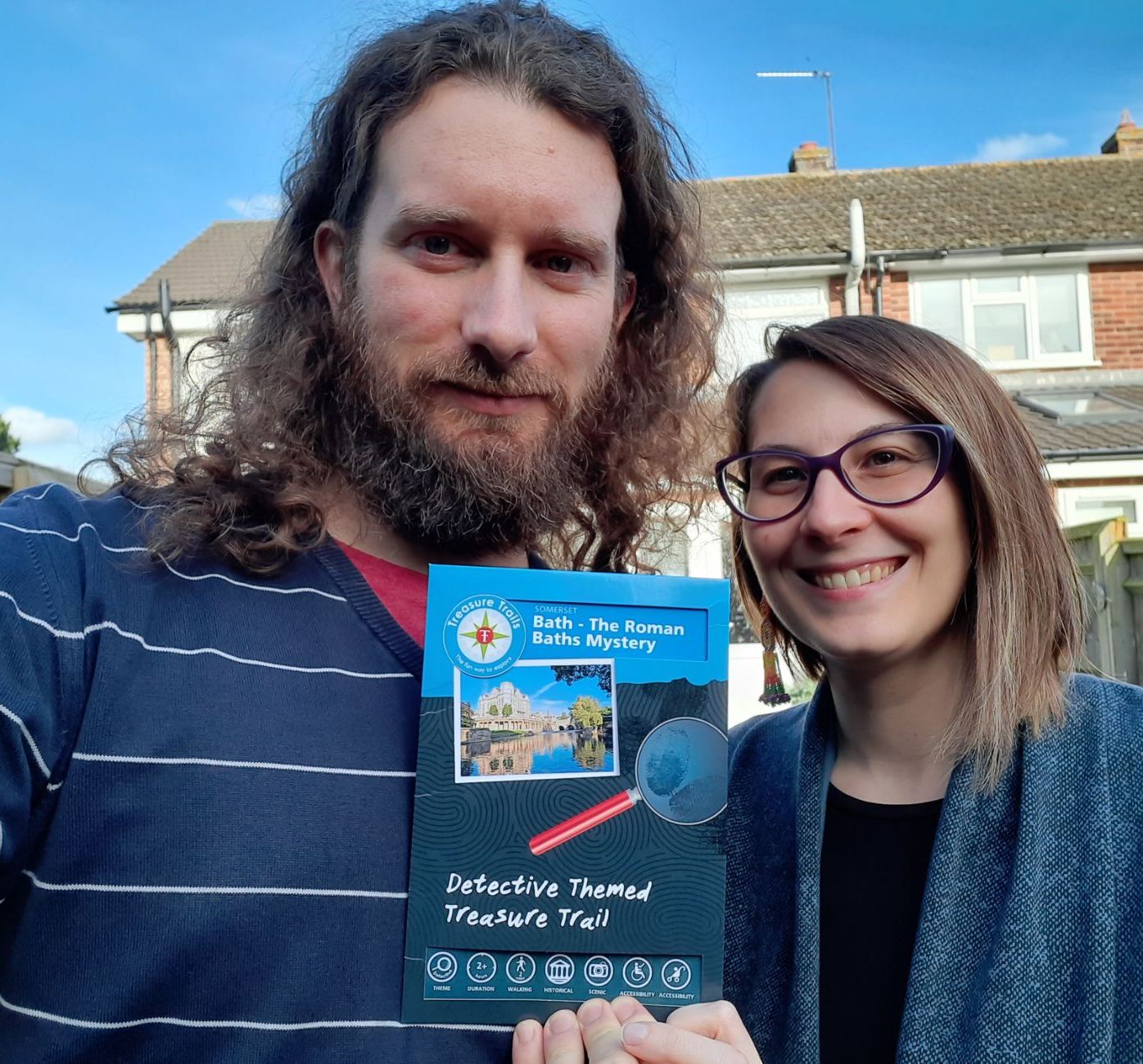 Giacomo Laita was our April winner after him and his partner successfully completed the Bath - The Roman Baths Mystery Trail Giacomo Laita was our April winner after him and his partner successfully completed the Bath - The Roman Baths Mystery Trail