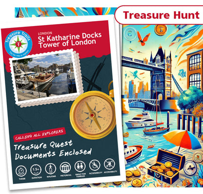 Treasure Hunt in St Katharine Docks - Solve Clues & Explore